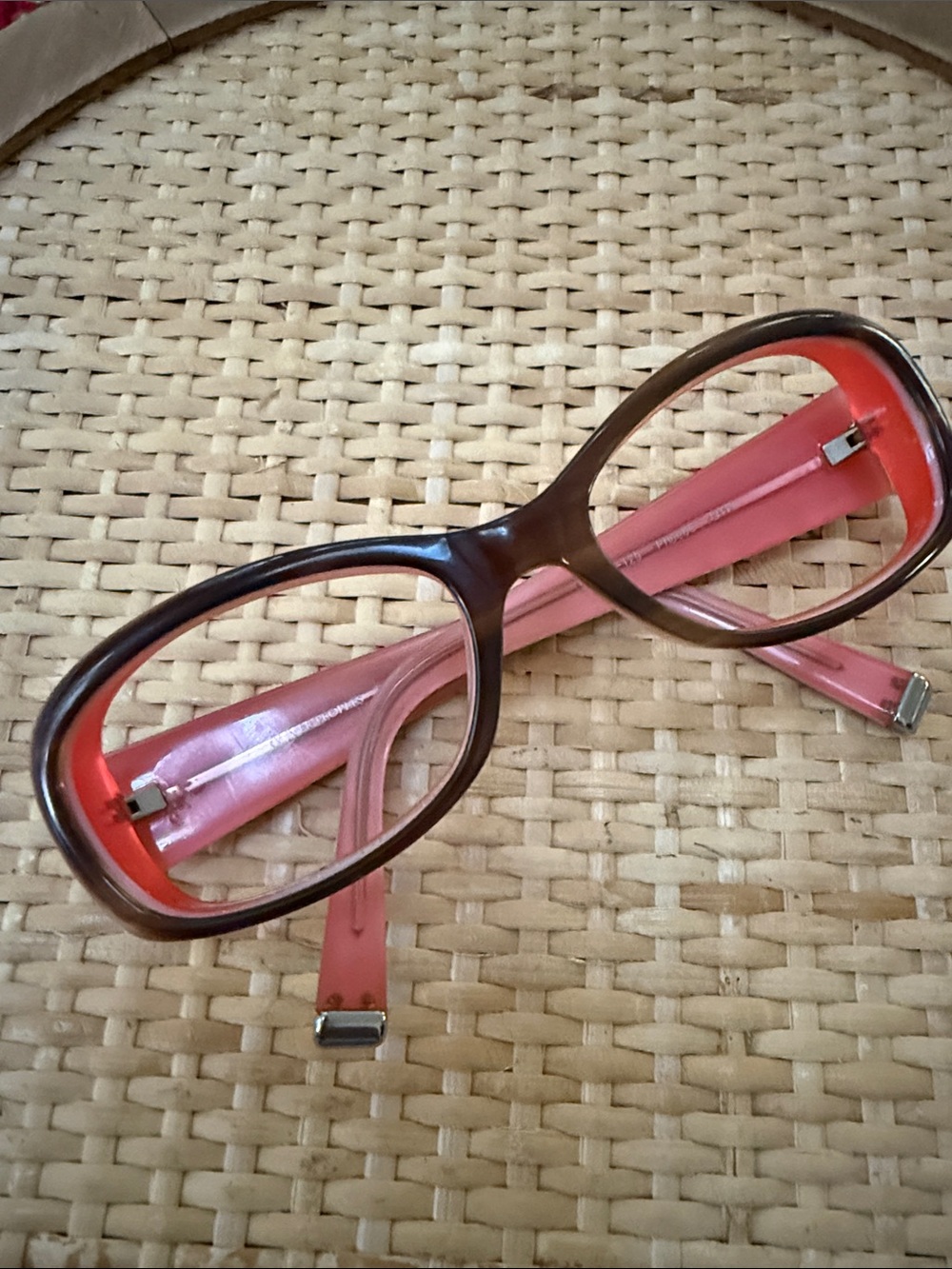 Oliver Peoples Phoebe Retro Oval Pink and Brown Fashion Glasses 53 eye